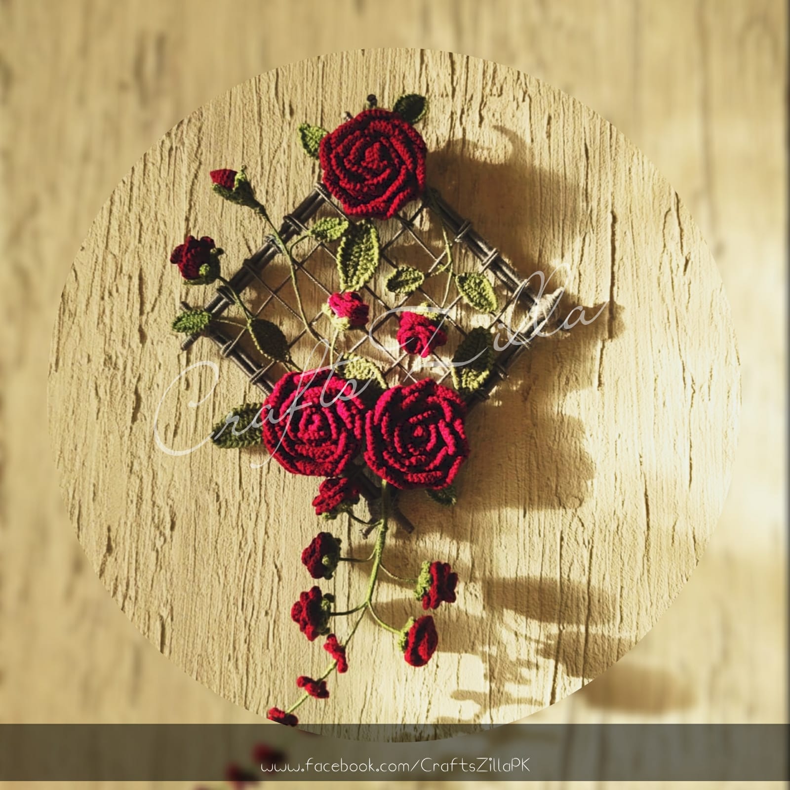 Rose Flower Arrangement (Wall Hanging)