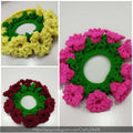 Crochet Floral Scrunchies