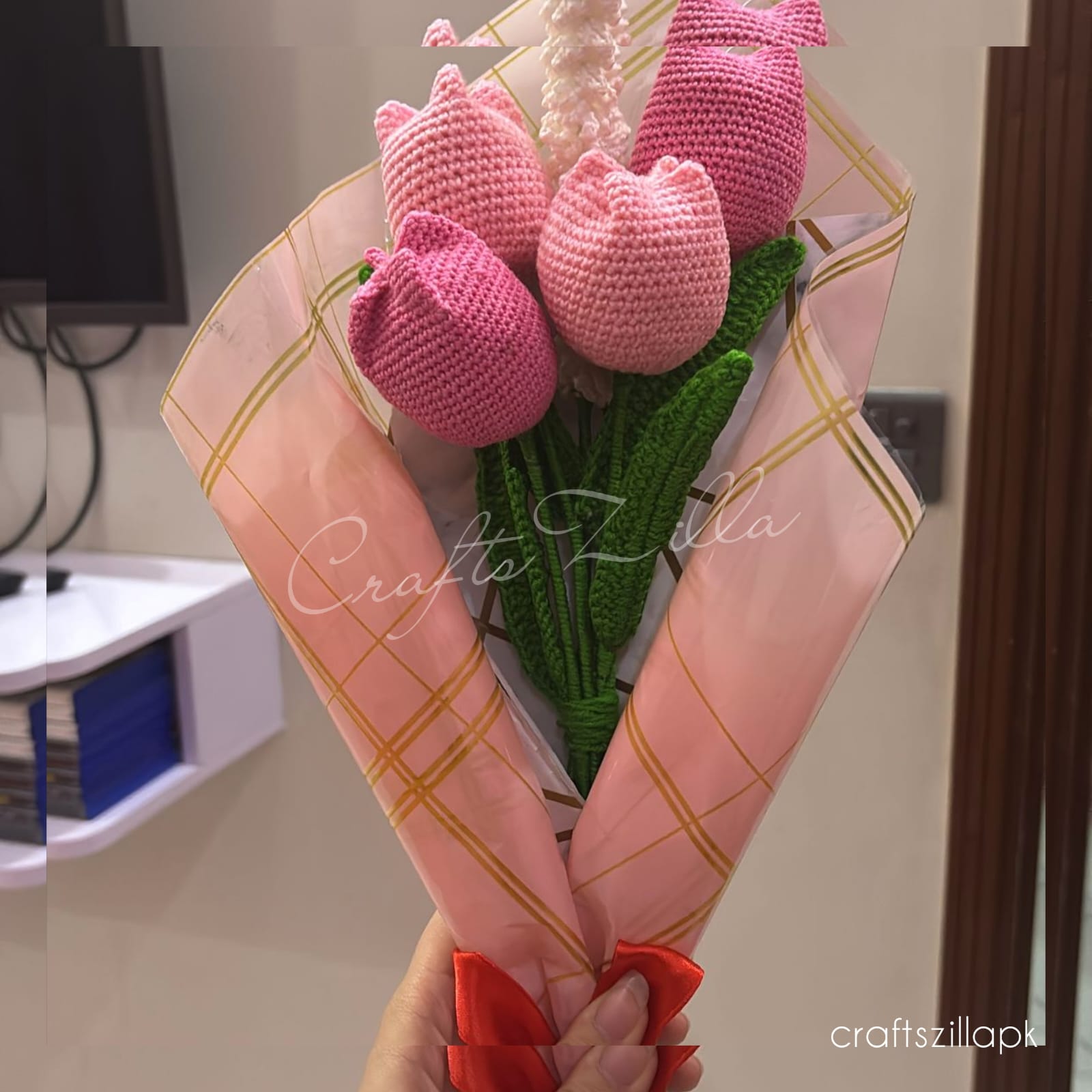 Crochet Tulip Bouquet