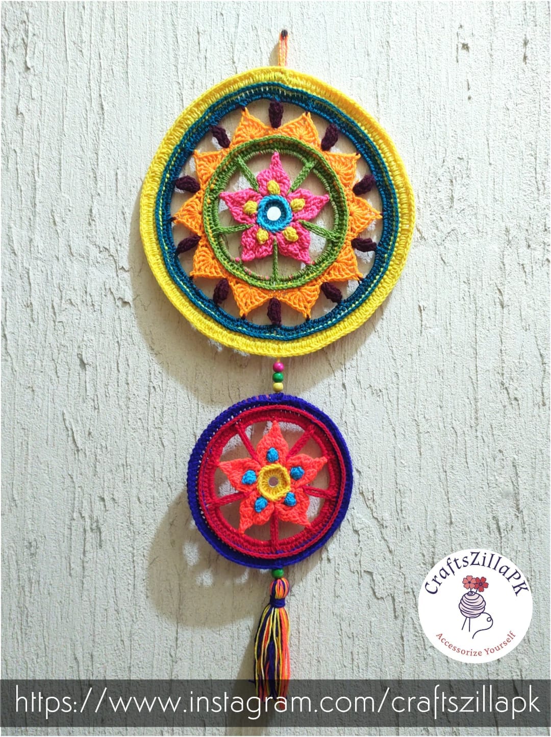 Crochet Mandala Wall Hanging