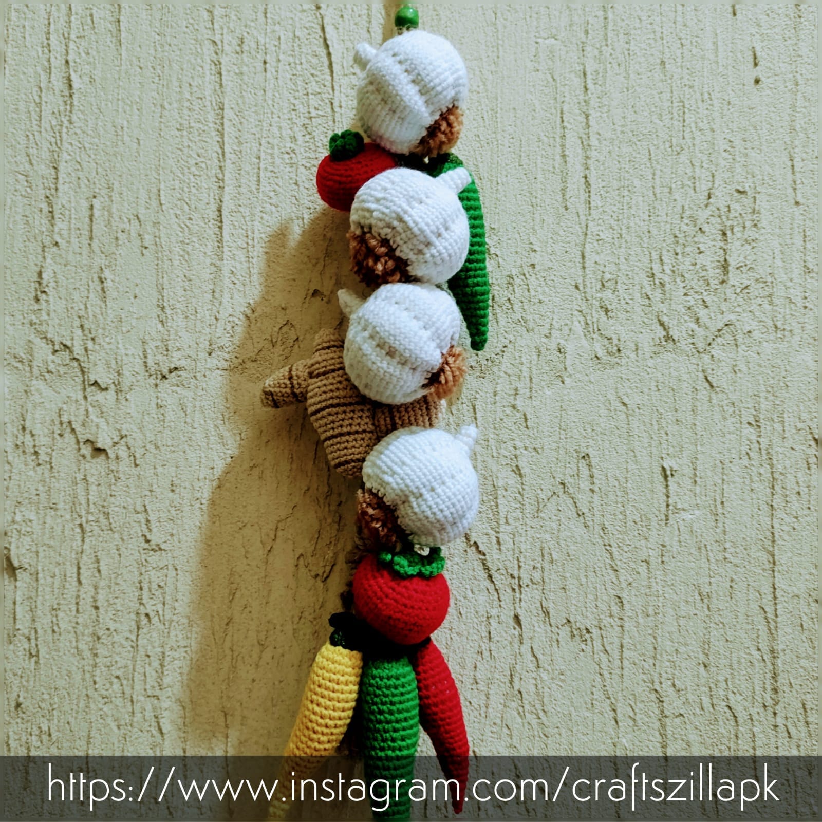 Crochet Kitchen Wall Hanging