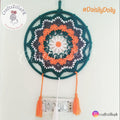 Crochet Flower Dolly Wall Hanging