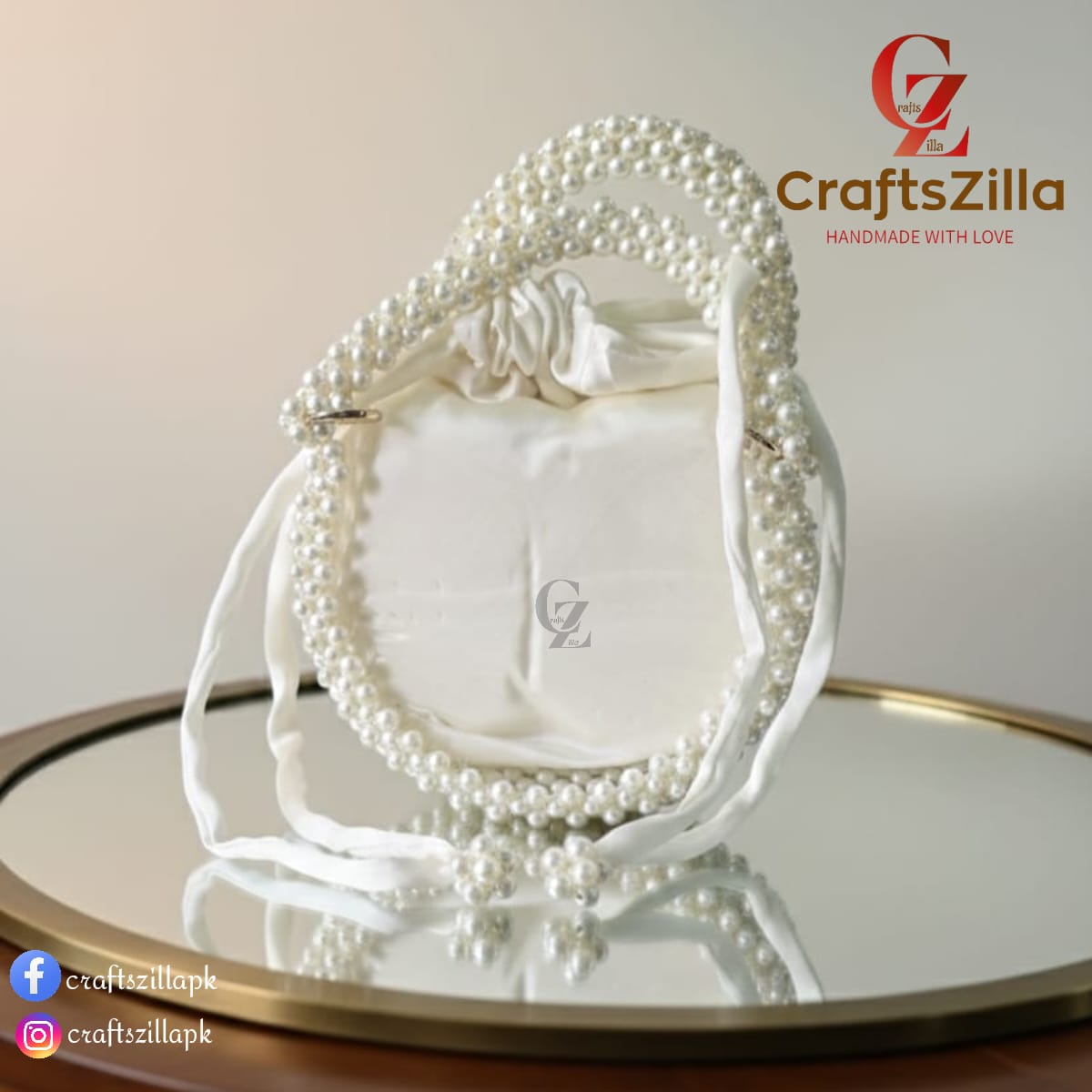 Beaded Pearl Handbag