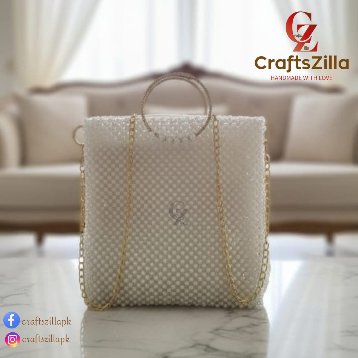 Beaded Tote Bag