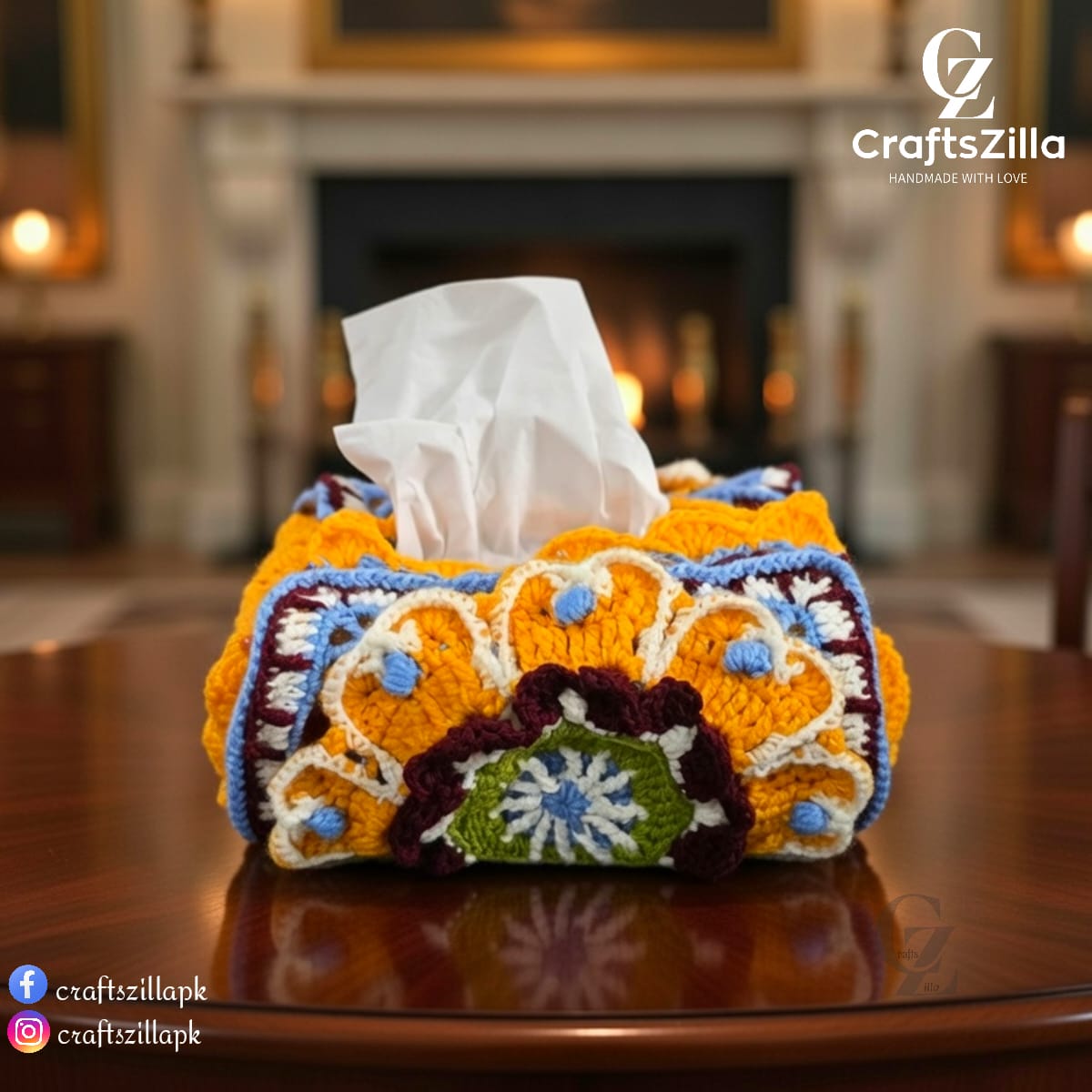 Crochet Tissue Box Cover