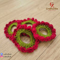 Crochet Floral Scrunchy