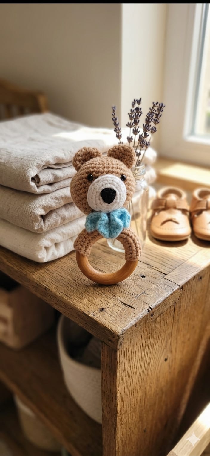 Crochet Bear Rattle