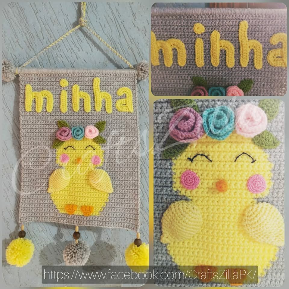Personalized Characters Wall Hanging (medium sized)