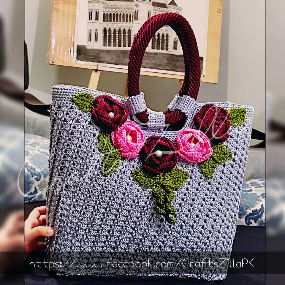 Crochet Decorative Handbag
