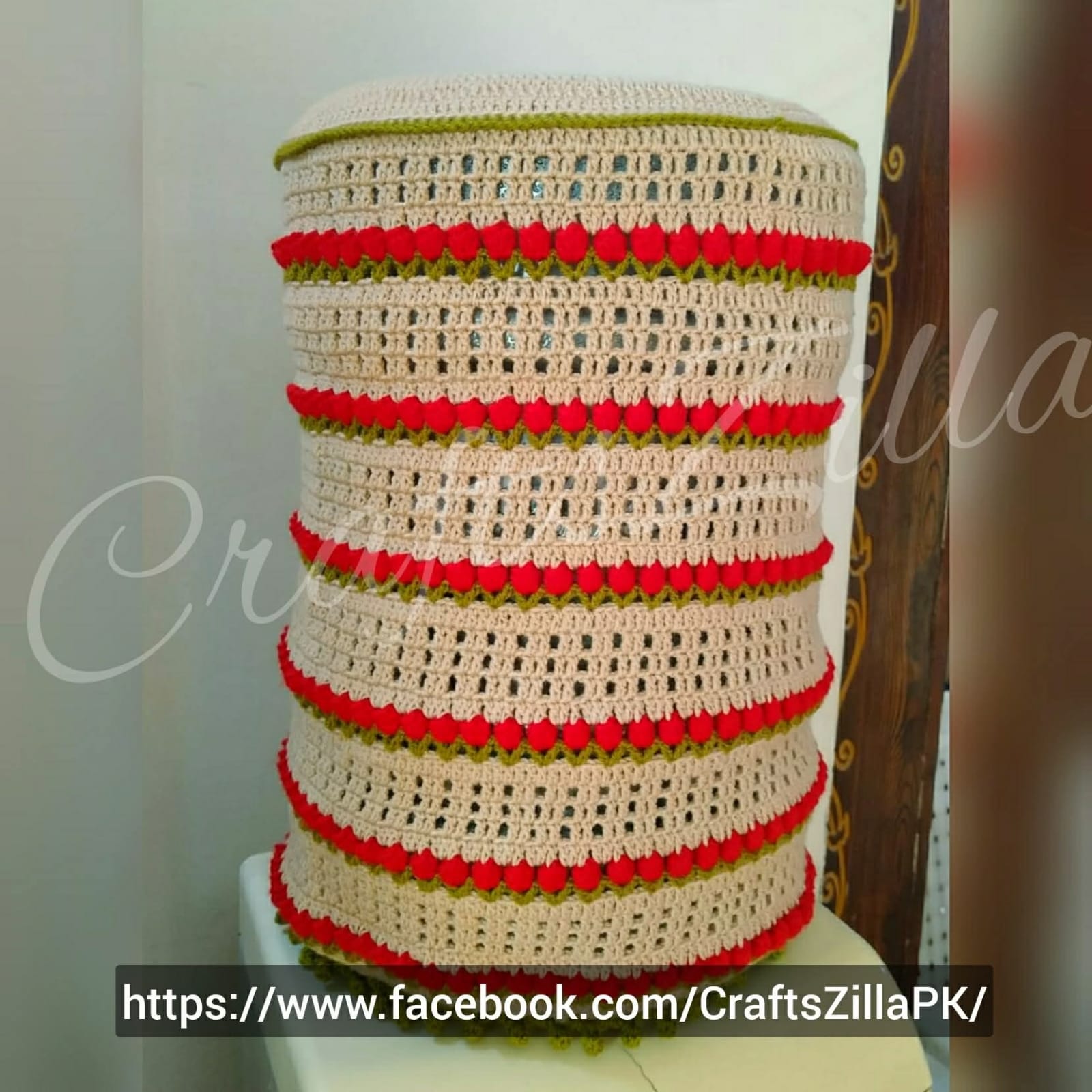 Crochet Water Dispenser Bottle Cover