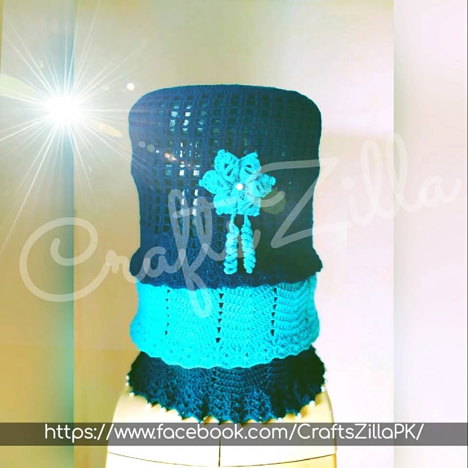 Crochet Floral Water Dispenser Bottle Cover