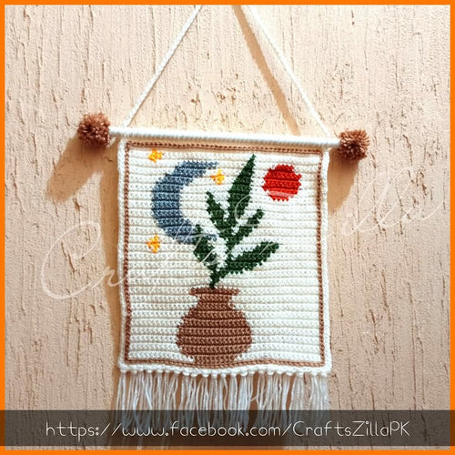 Crochet Aesthetic Wall Hanging