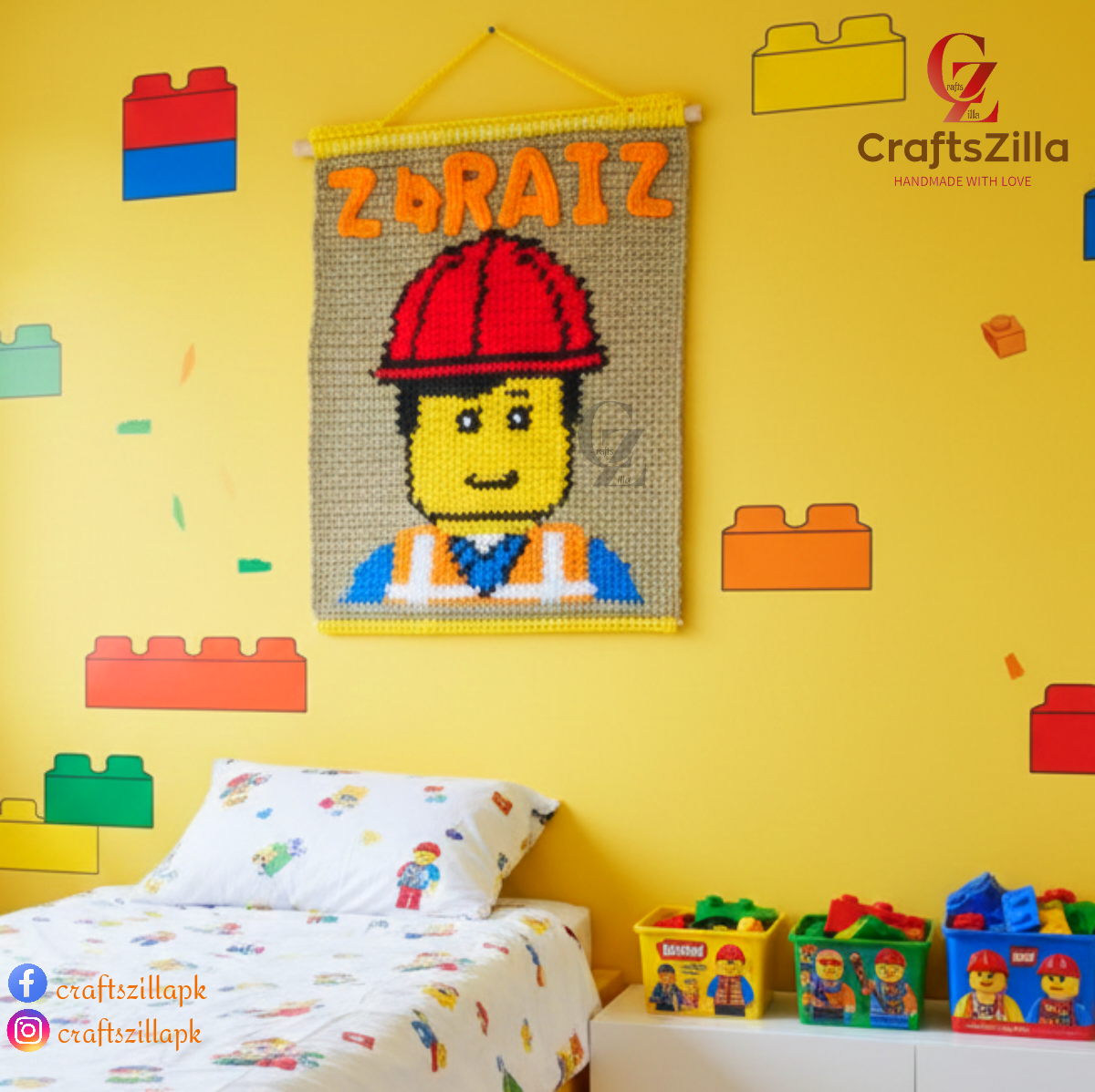 Personalized Characters Wall Hanging (medium sized)