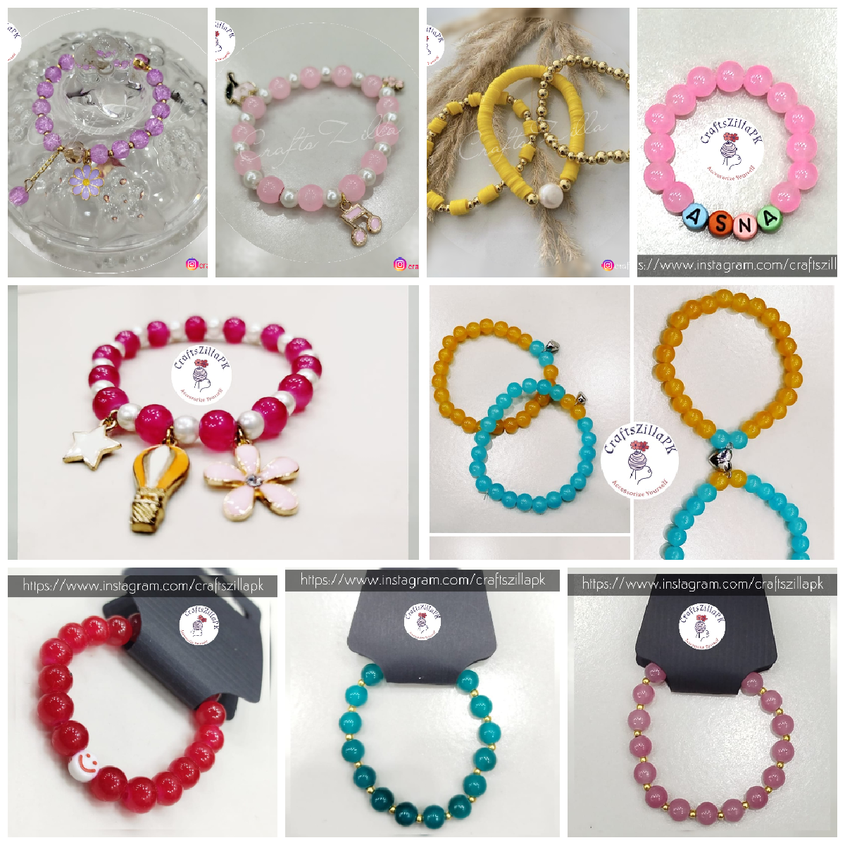 CraftsZilla Beaded Bracelets – Effortless Style, Handcrafted for You