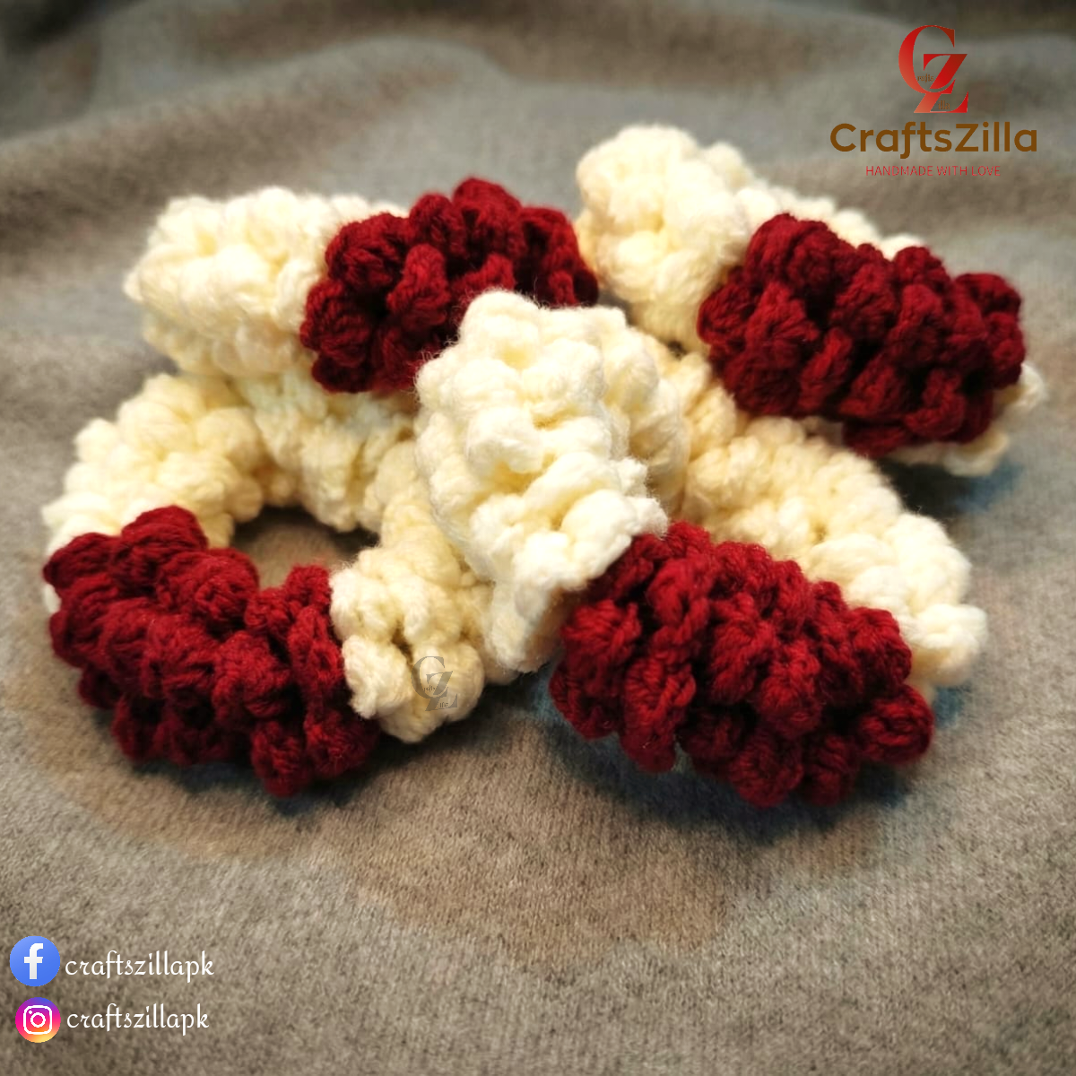 Crochet Gajra + Ring Set