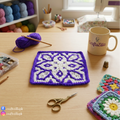 Petalique Crochet Coaster